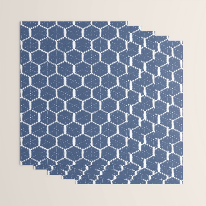 Beach Umbrellas . High Tide Blue Wrapping Paper Gallery Image 3