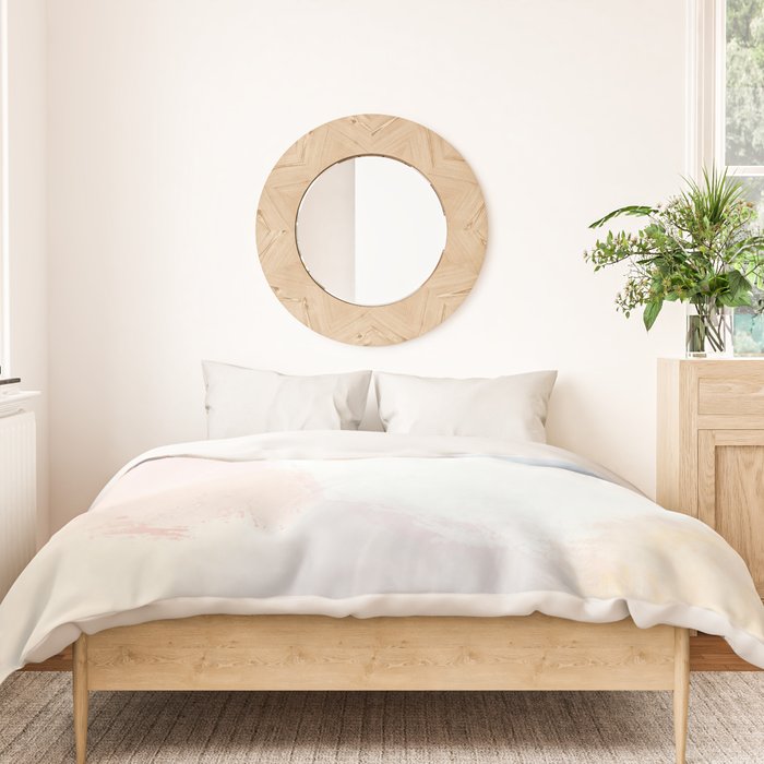 Abstract Pastel Painting Duvet Cover Gallery Image 3
