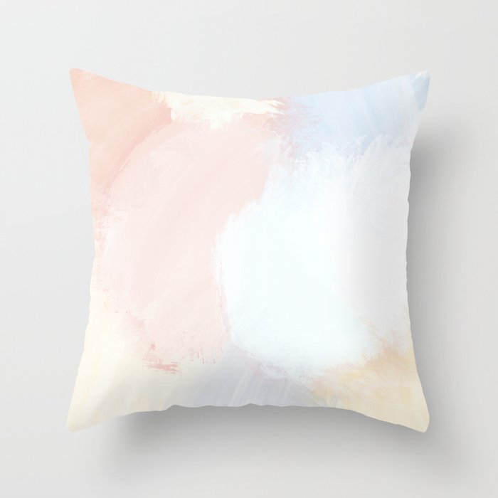 Abstract Pastel Painting Throw Pillow Gallery Image 6