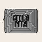 Atlanta City Text Pattern USA Laptop Sleeve Gallery Image 1