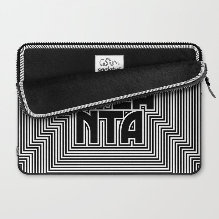 Atlanta City Text Pattern USA Laptop Sleeve Gallery Image 2