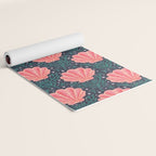 Seashell - pink and blue Yoga Mat Gallery Image 2