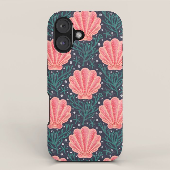Seashell - pink and blue iPhone Case Gallery Image 1
