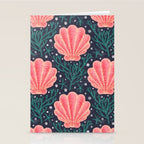 Seashell - pink and blue Stationery Card Gallery Image 2
