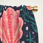 Seashell - pink and blue Window Curtain Gallery Image 2