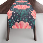 Seashell - pink and blue Table Runner Gallery Image 1
