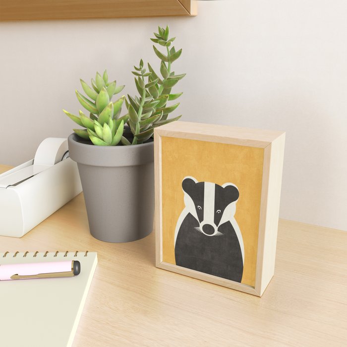 FAUNA / Badger Mini Art Print Gallery Image 2