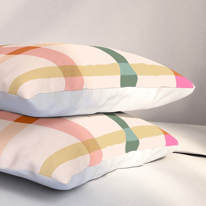 Colourful window pane checked pattern Pillow Sham Gallery Image 3