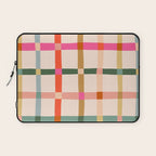 Colourful window pane checked pattern Laptop Sleeve Gallery Image 1