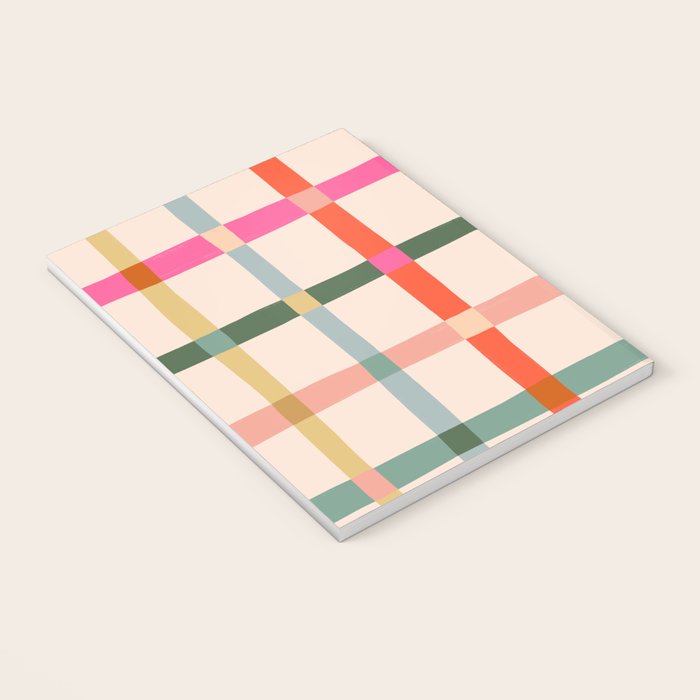 Colourful window pane checked pattern Notebook Gallery Image 3