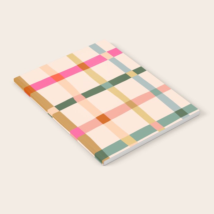 Colourful window pane checked pattern Notebook Gallery Image 2