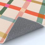Colourful window pane checked pattern Rug Gallery Image 4