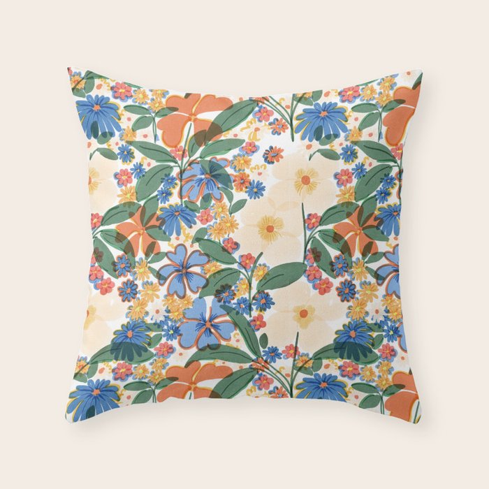 Grandma's Garden Throw Pillow Gallery Image 6