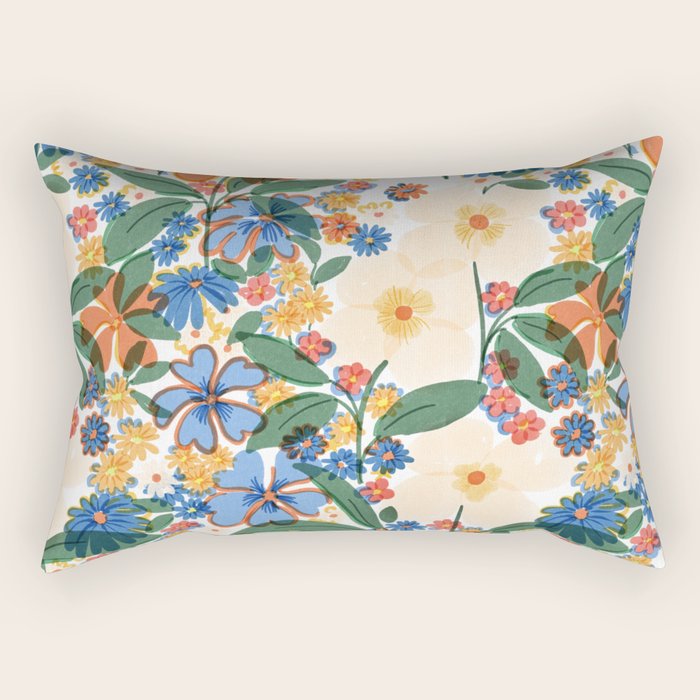 Grandma's Garden Rectangular Pillow Gallery Image 1