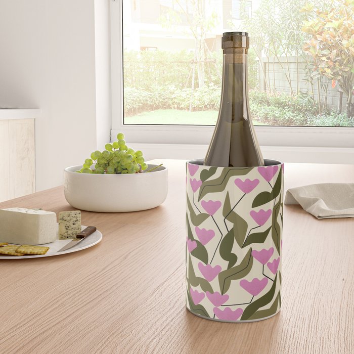 Tulips In Pink Wine Chiller Gallery Image 4