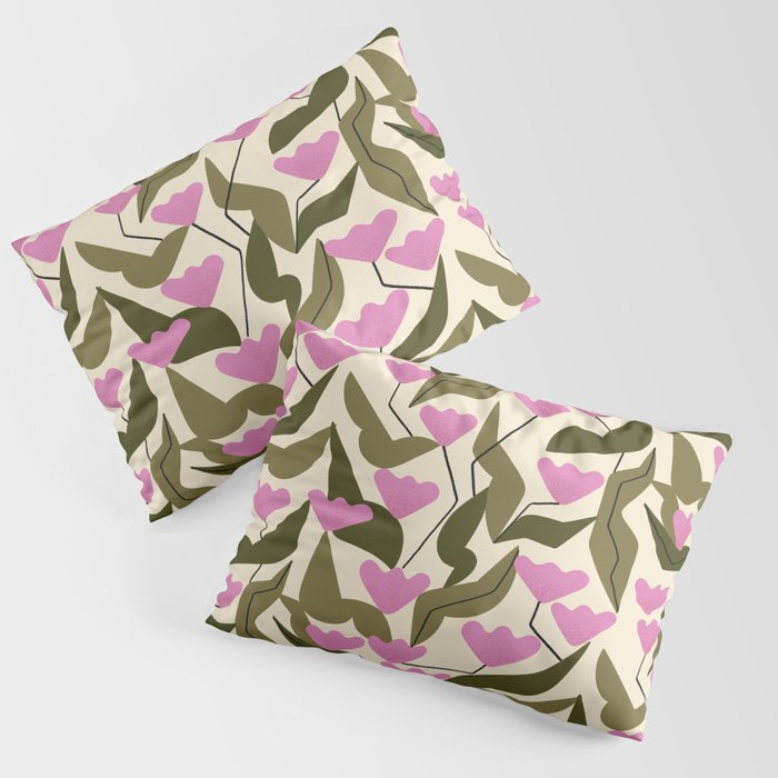 Tulips In Pink Pillow Sham Gallery Image 1