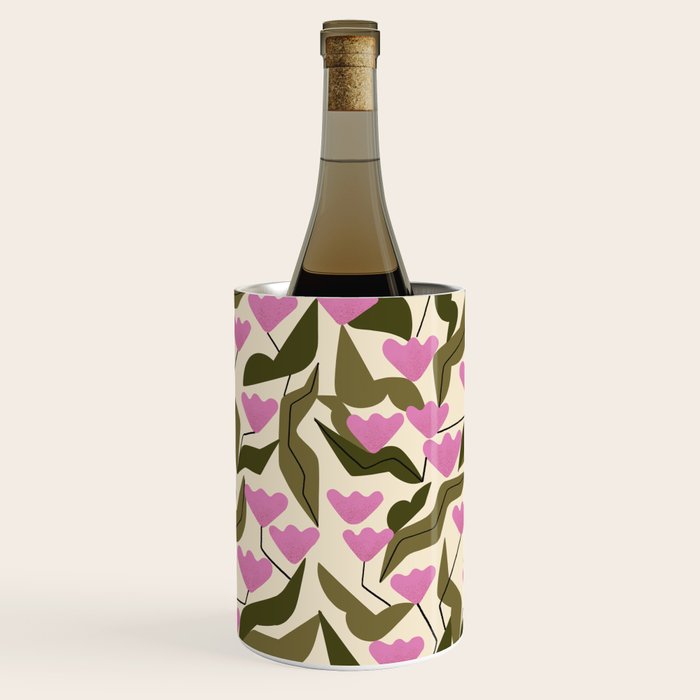 Tulips In Pink Wine Chiller Gallery Image 3