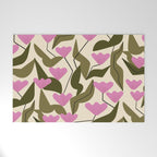 Tulips In Pink Welcome Mat Gallery Image 1