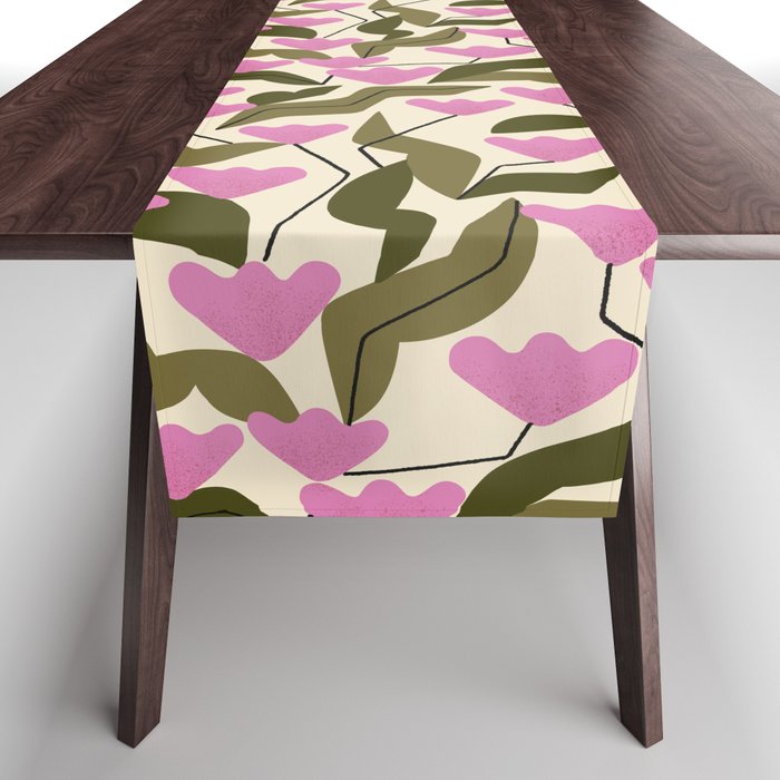Tulips In Pink Table Runner Gallery Image 1