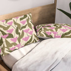 Tulips In Pink Pillow Sham Gallery Image 2