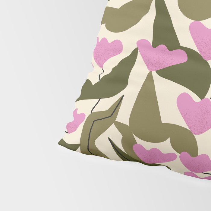 Tulips In Pink Pillow Sham Gallery Image 4