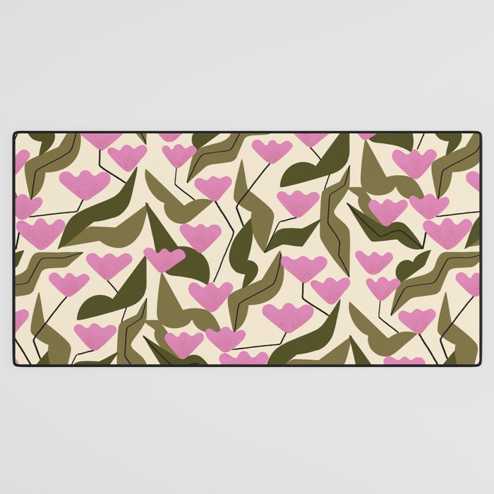 Tulips In Pink Desk Mat Gallery Image 3