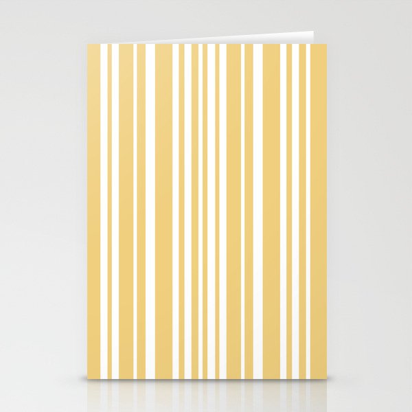 Classic Stripes XLIV - Pastel Yellow Stationery Card Gallery Image 2