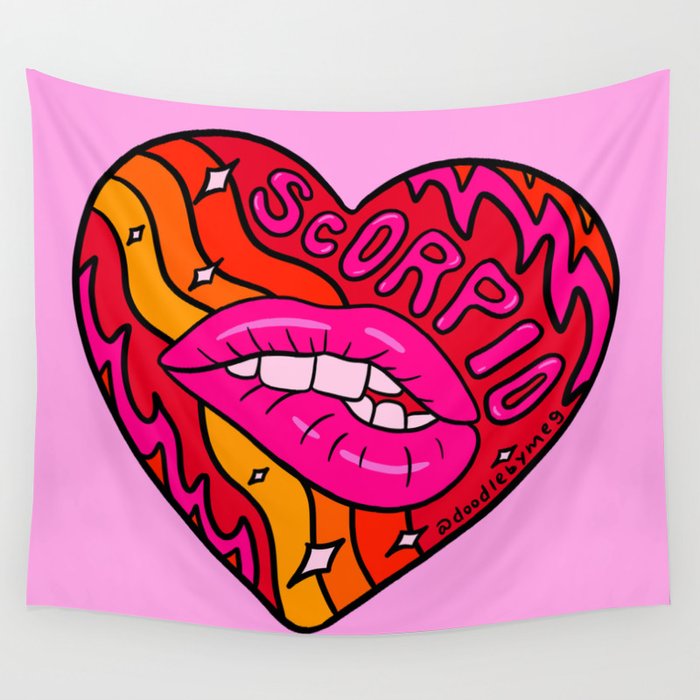 Scorpio Valentine Wall Tapestry Gallery Image 4