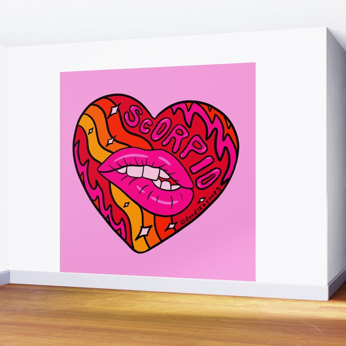 Scorpio Valentine Wall Mural Gallery Image 2