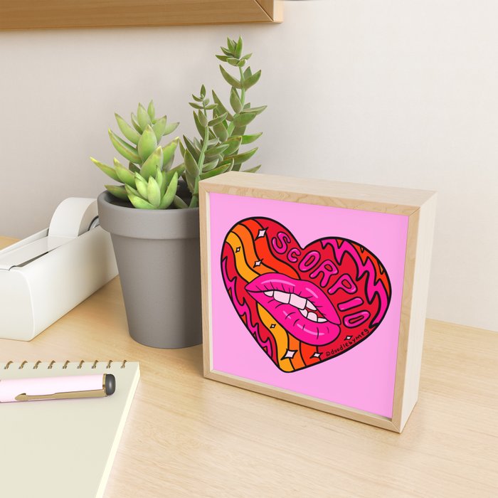 Scorpio Valentine Mini Art Print Gallery Image 2
