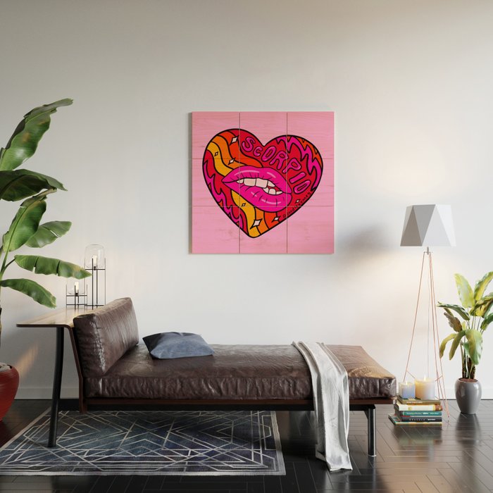 Scorpio Valentine Wood Wall Art Gallery Image 2