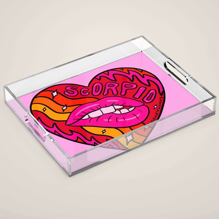 Scorpio Valentine Acrylic Tray Gallery Image 1