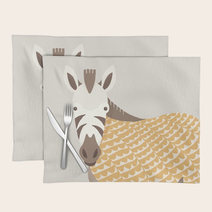 Whimsical Zebra Placemat Gallery Image 1