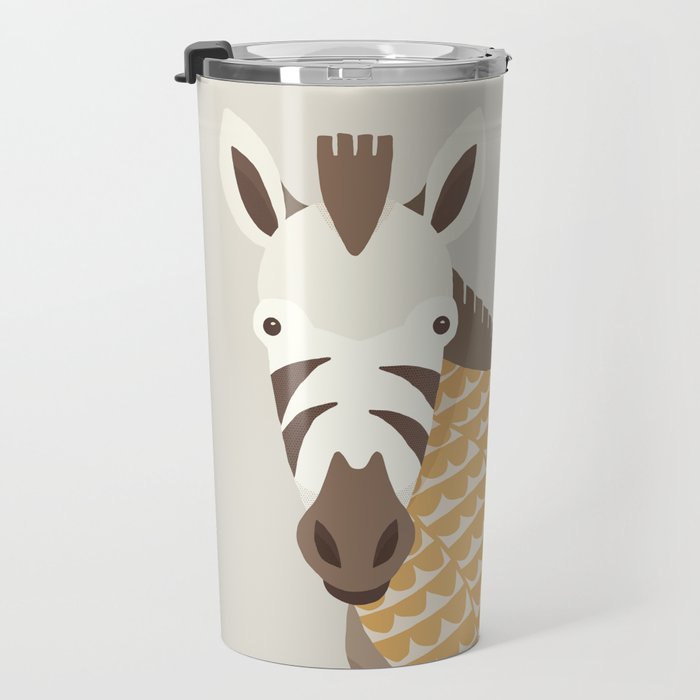 Whimsical Zebra Travel Mug Gallery Image 3