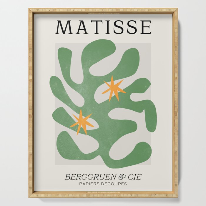 Fern Green Leaf: Matisse Series 01 | Mid-Century Edition Serving Tray Gallery Image 1