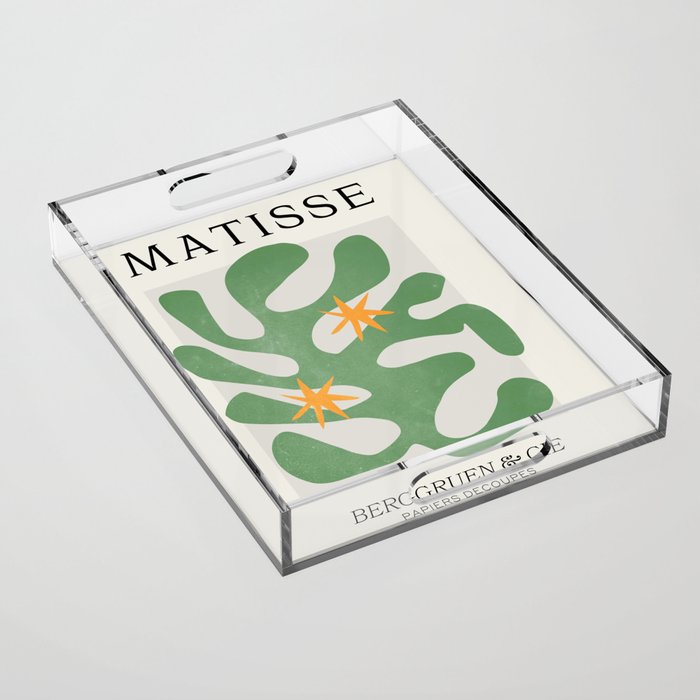 Fern Green Leaf: Matisse Series 01 | Mid-Century Edition Acrylic Tray Gallery Image 1