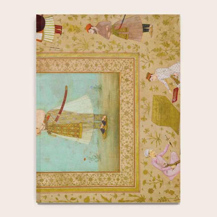 Emperor Shah Jahan Antique Indian Miniature Painted Illustration Notebook Gallery Image 4