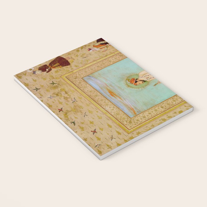 Emperor Shah Jahan Antique Indian Miniature Painted Illustration Notebook Gallery Image 3