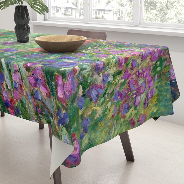 Claude Monet "The Iris Garden at Giverny", 1899-1900 Tablecloth Gallery Image 3