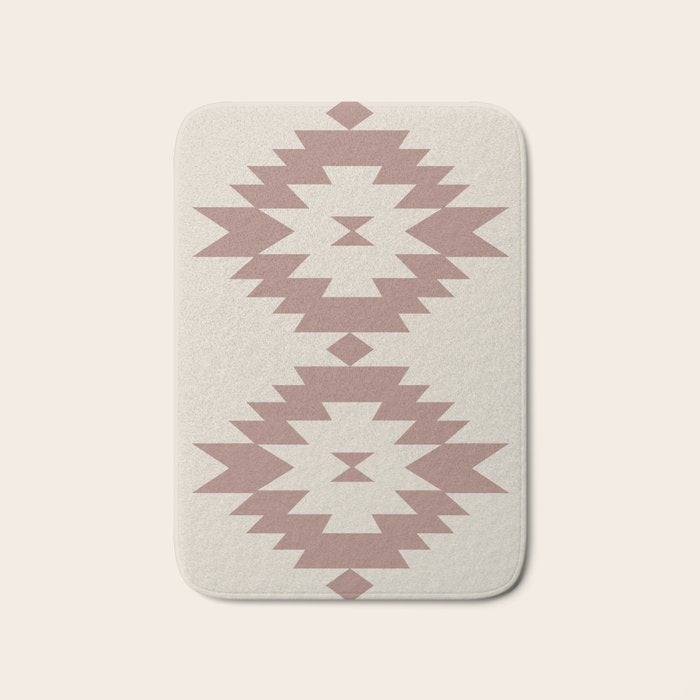 Southwestern Minimalism - Neutral Rose Beige Bath Mat Gallery Image 1