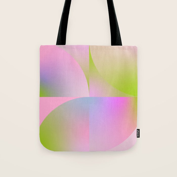 summer pastel gradient shape 1 Tote Bag Gallery Image 1