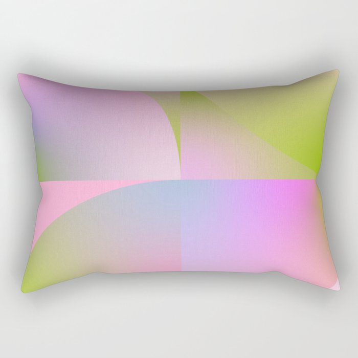 summer pastel gradient shape 1 Rectangular Pillow Gallery Image 1
