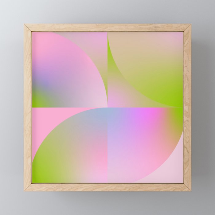 summer pastel gradient shape 1 Mini Art Print Gallery Image 1