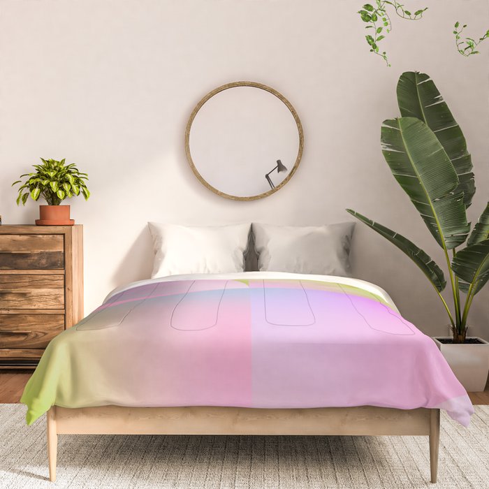 summer pastel gradient shape 1 Comforter Gallery Image 3