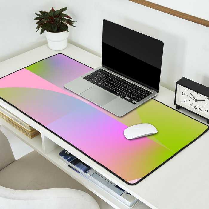 summer pastel gradient shape 1 Desk Mat Gallery Image 2