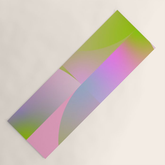 summer pastel gradient shape 1 Yoga Mat Gallery Image 1