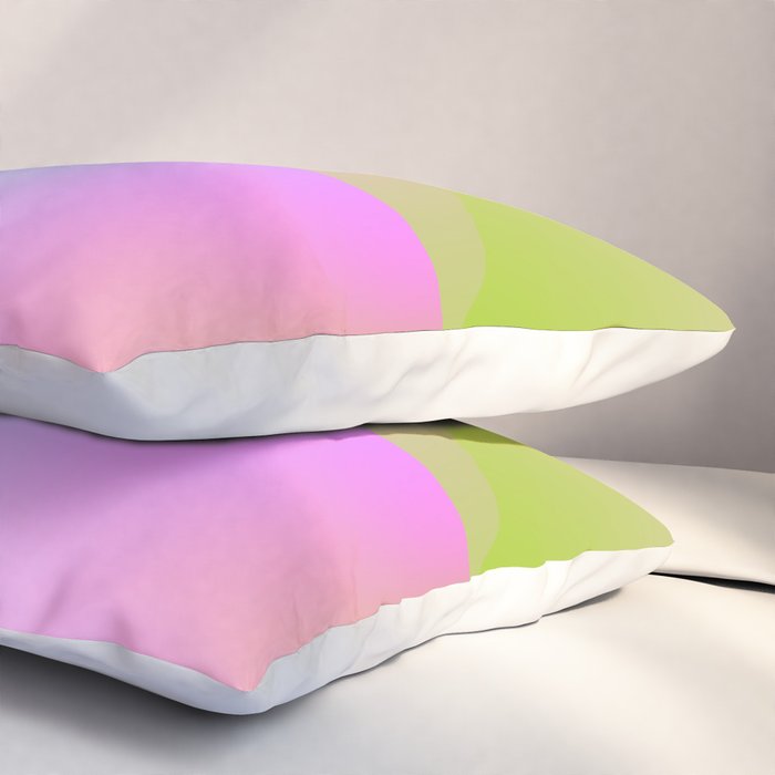 summer pastel gradient shape 1 Pillow Sham Gallery Image 3