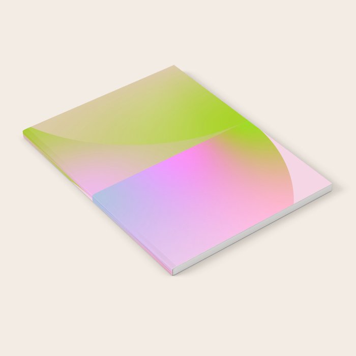 summer pastel gradient shape 1 Notebook Gallery Image 2