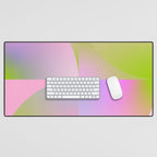 summer pastel gradient shape 1 Desk Mat Gallery Image 1