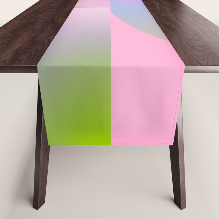 summer pastel gradient shape 1 Table Runner Gallery Image 1